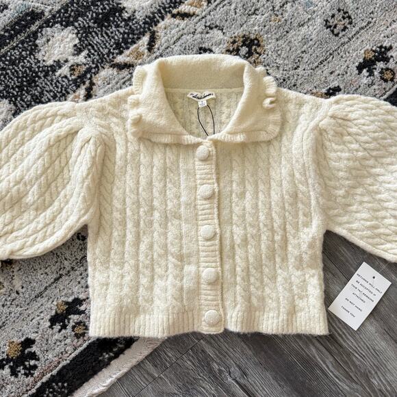 For Love & Lemons Dawn Ruffle Collar Cardi - Picture 4 of 7